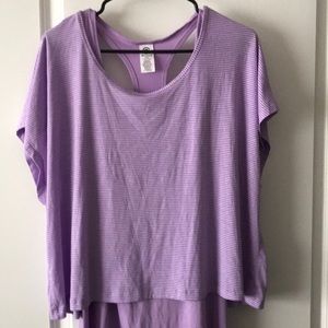 Work out or casual shirt (crop top with tank)